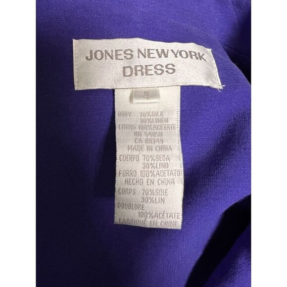 BPR) Jones New York Double Breasted Short Sleeve Blazer Dress Size 4 Small - Picture 7 of 7